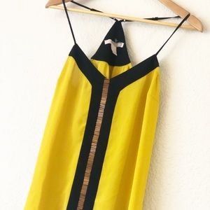 Forever 21 Yellow & Black Tank Top, Size Small